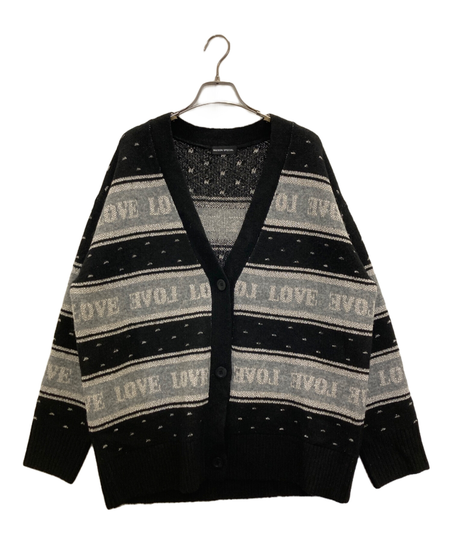 中古・古着通販】MAISON SPECIAL (メゾンスペシャル) LOVE Jacquard