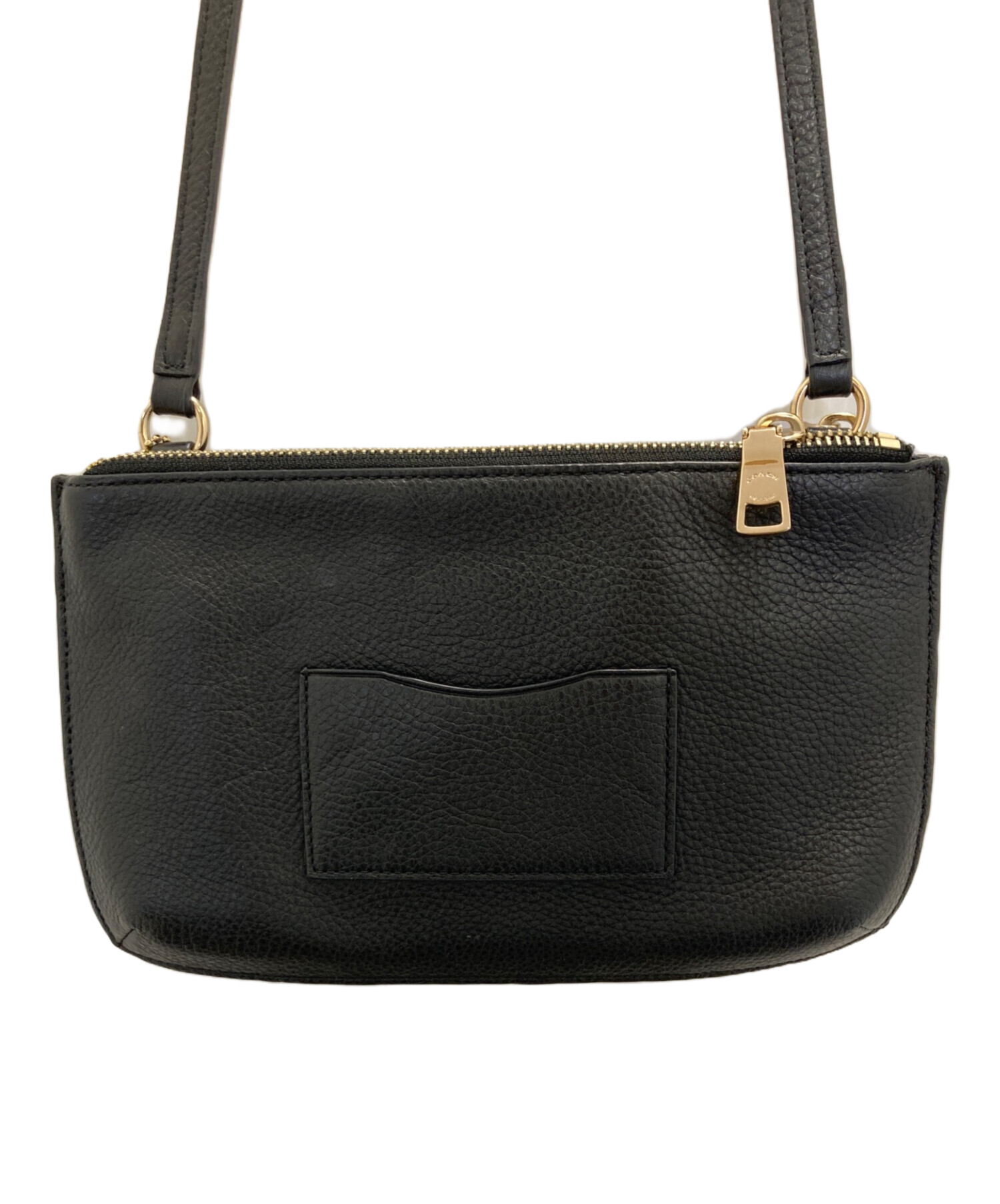 中古・古着通販】COACH (コーチ) 2WAYショルダーバッグ ブラック 中古・古着通販】COACH (コーチ) 2WAYショルダーバッグ ブラック