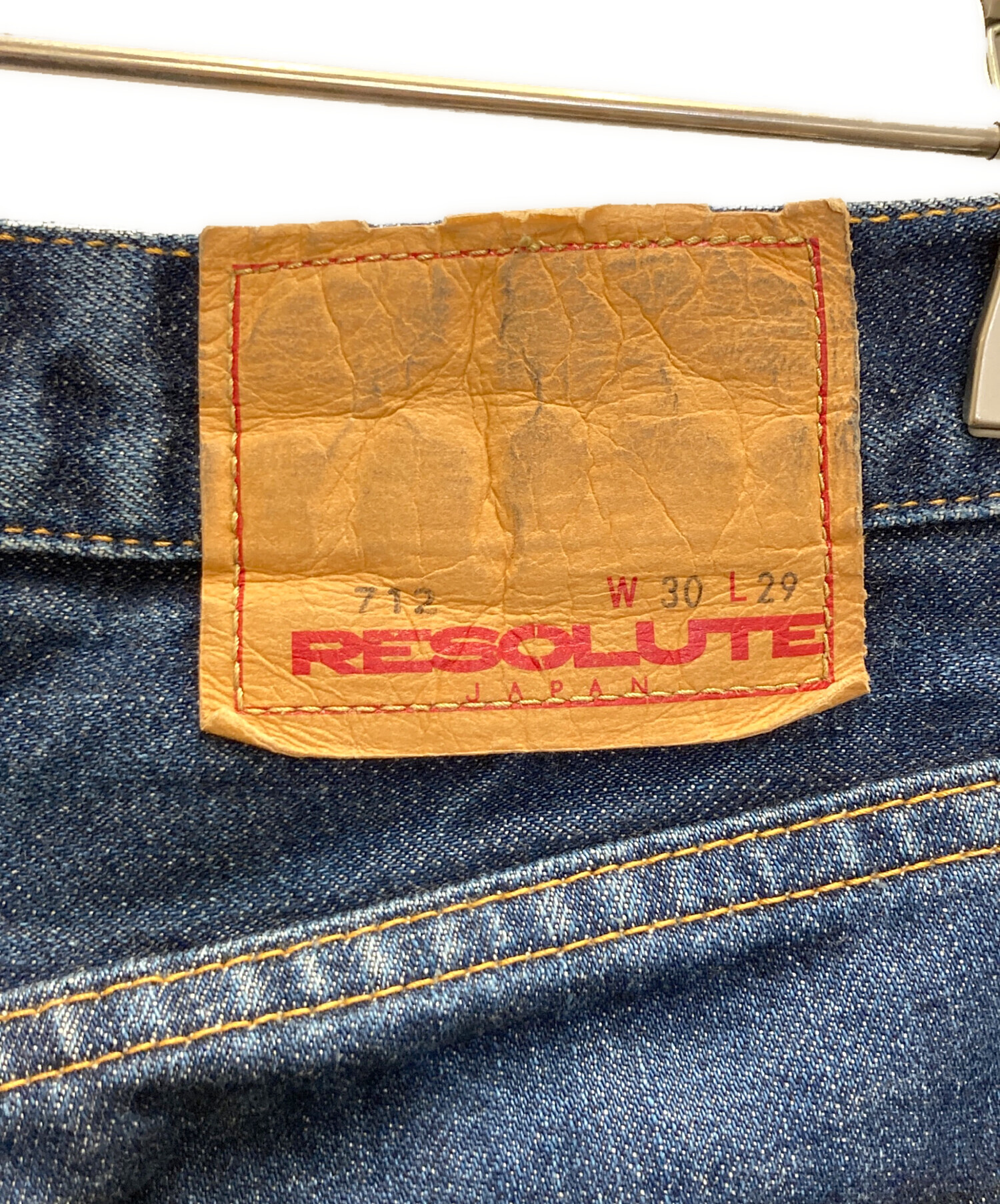 中古・古着通販】RESOLUTE (リゾルト) デニムパンツ インディゴ サイズ