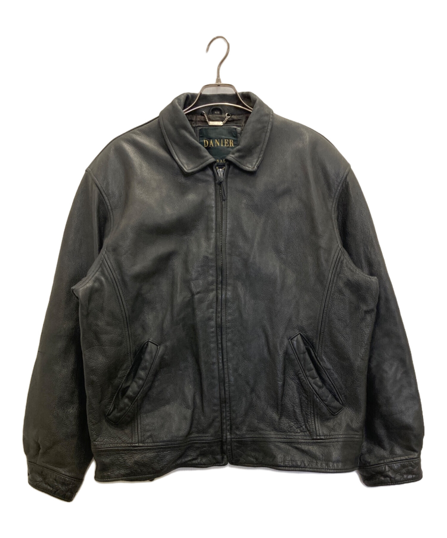 中古・古着通販】DANIER (ダニエ) レザージャケット ブラック サイズ:M