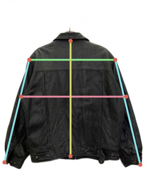 中古・古着通販】DANIER (ダニエ) レザージャケット ブラック サイズ:M