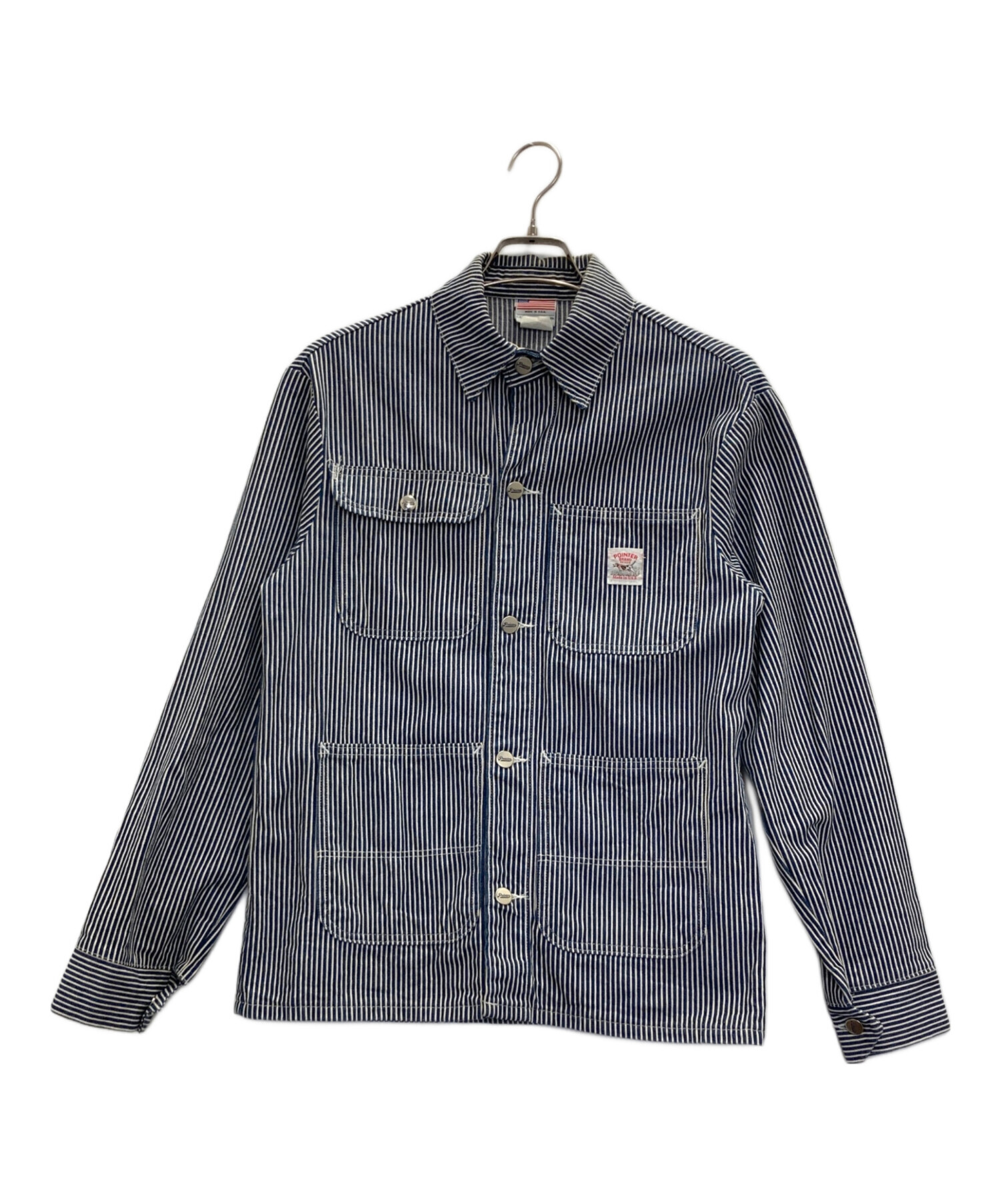 【美品 USA製】Pointer Brand ヒッコリー ワーク ヴィンテージ 中古・古着通販】POINTER (ポインター) ヒッコリーストライプワーク