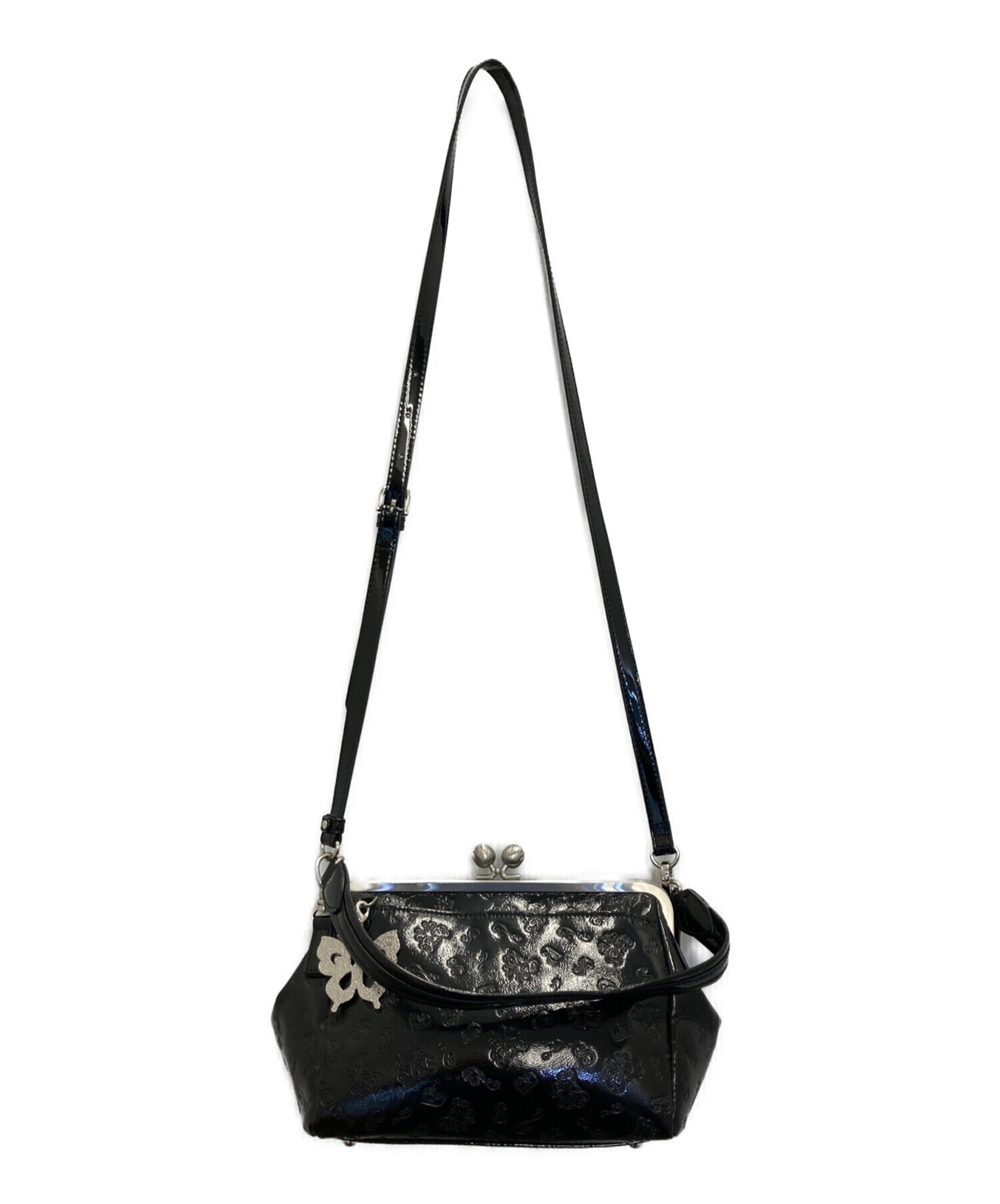 未使用品 ANNA SUI アナスイ ショルダーバッグ がま口 中古・古着通販】ANNA SUI (アナスイ) がま口ショルダーバッグ