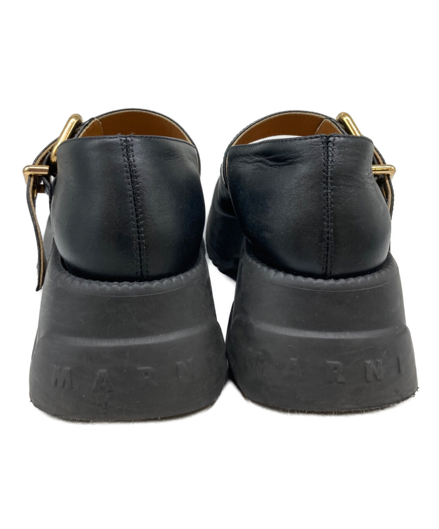 中古・古着通販】MARNI (マルニ) レザーメリージェーンシューズ