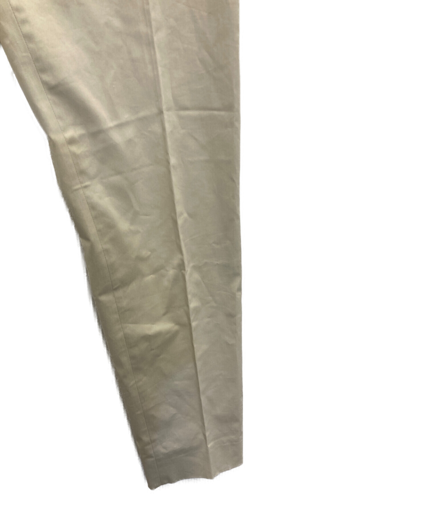 中古・古着通販】PRADA (プラダ) センタープレスパンツ ベージュ