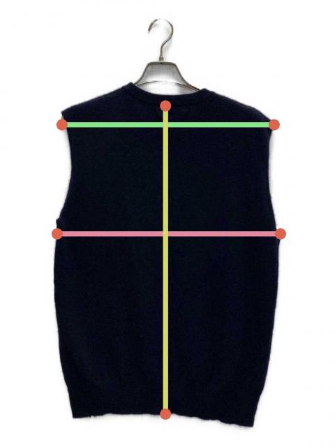 エクストリームカシミア　カシミアベスト　ネイビー 中古・古着通販】extreme cashmere (エクストリーム カシミア) n°455