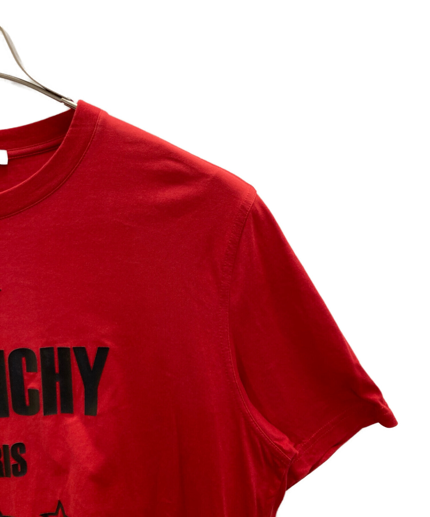 中古・古着通販】GIVENCHY (ジバンシィ) スターロゴTシャツ レッド