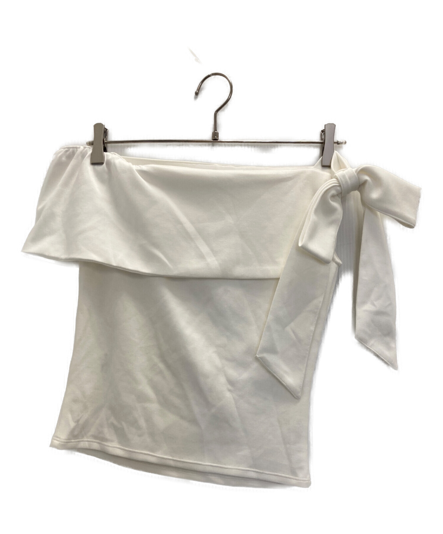 中古・古着通販】Her lip to (ハーリップトゥ) Asymmetric Ribbon Top 