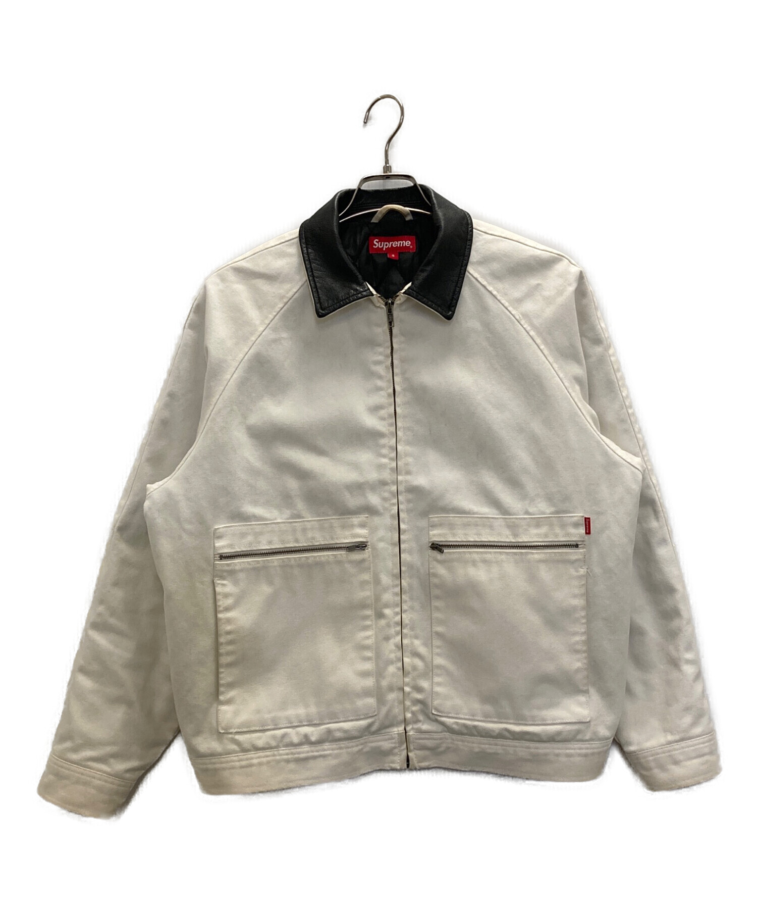 中古・古着通販】SUPREME (シュプリーム) Leather Collar Work Jacket 