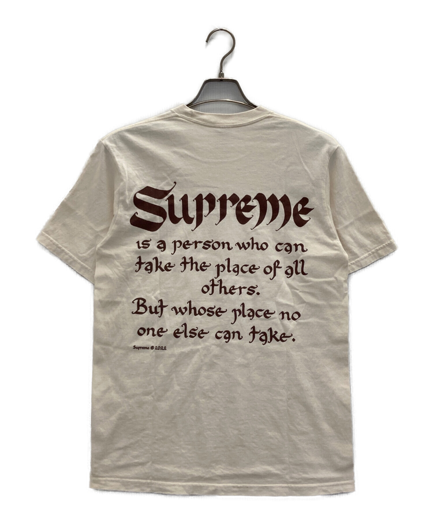 中古・古着通販】Supreme (シュプリーム) Supreme person tee ベージュ 