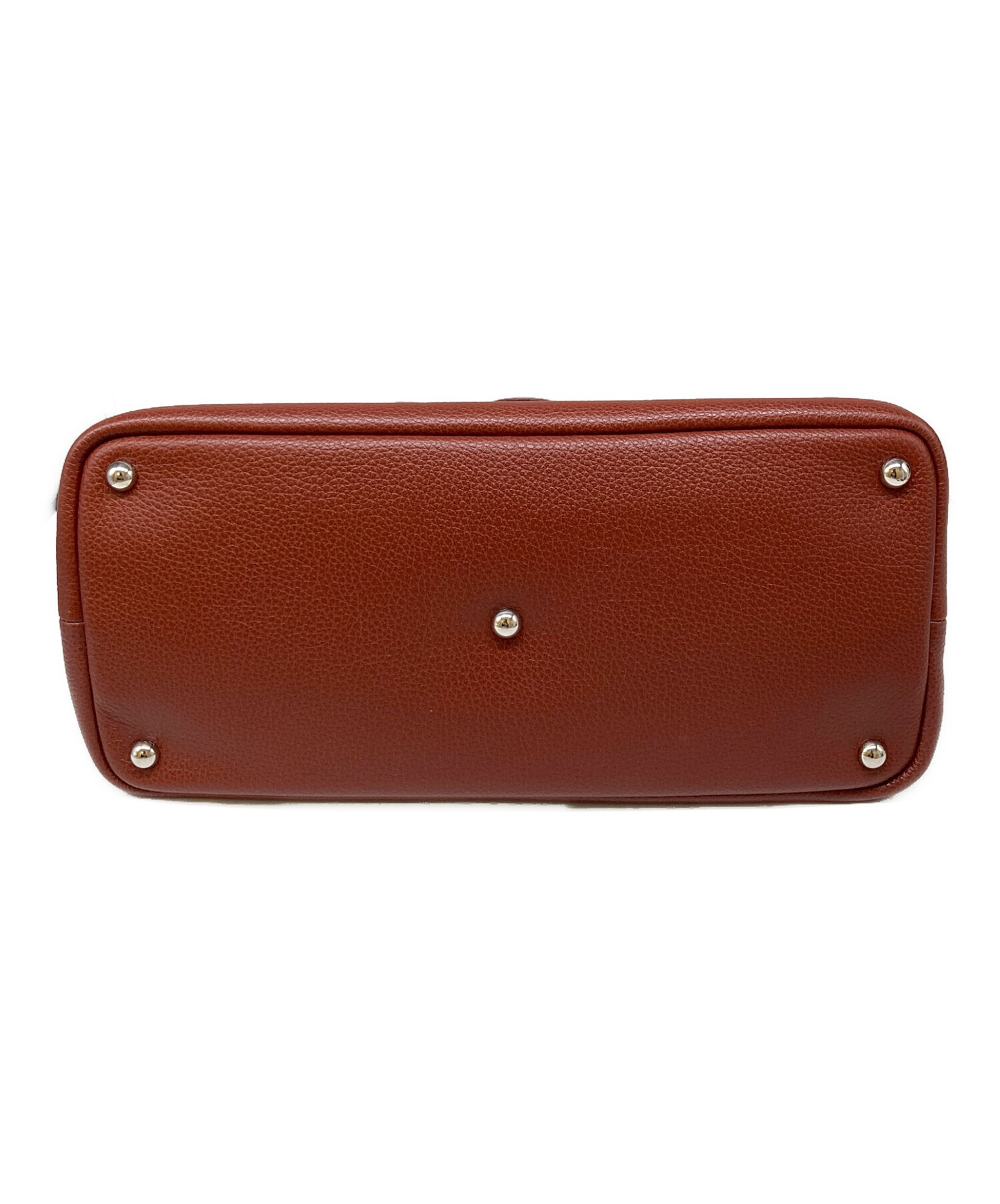 中古・古着通販】LONGCHAMP (ロンシャン) 2wayレザーバッグ ブラウン