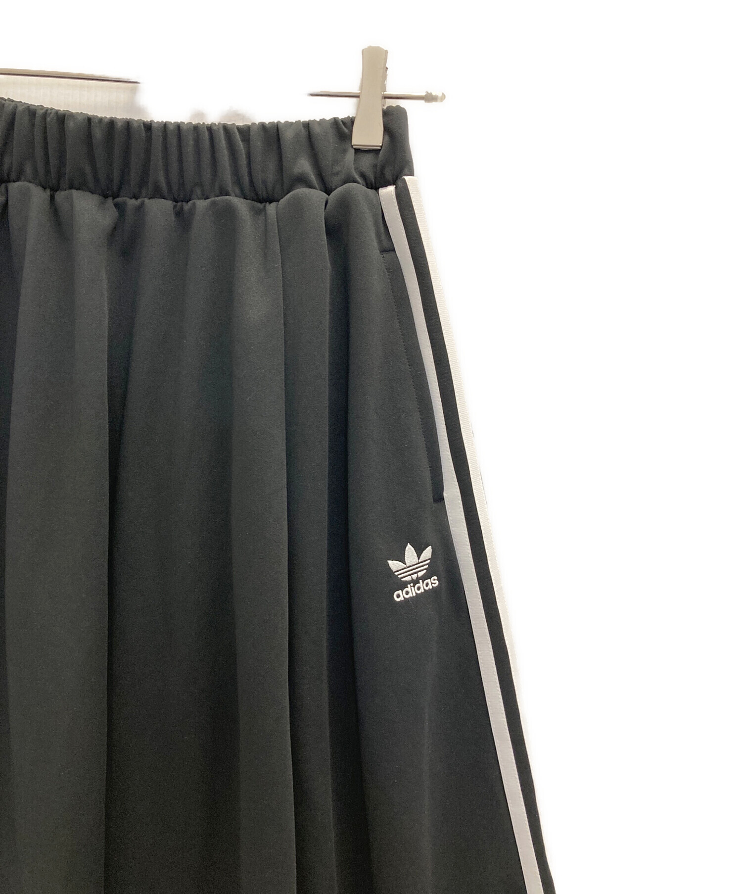 中古・古着通販】adidas (アディダス) ロングスカート ブラック サイズ 