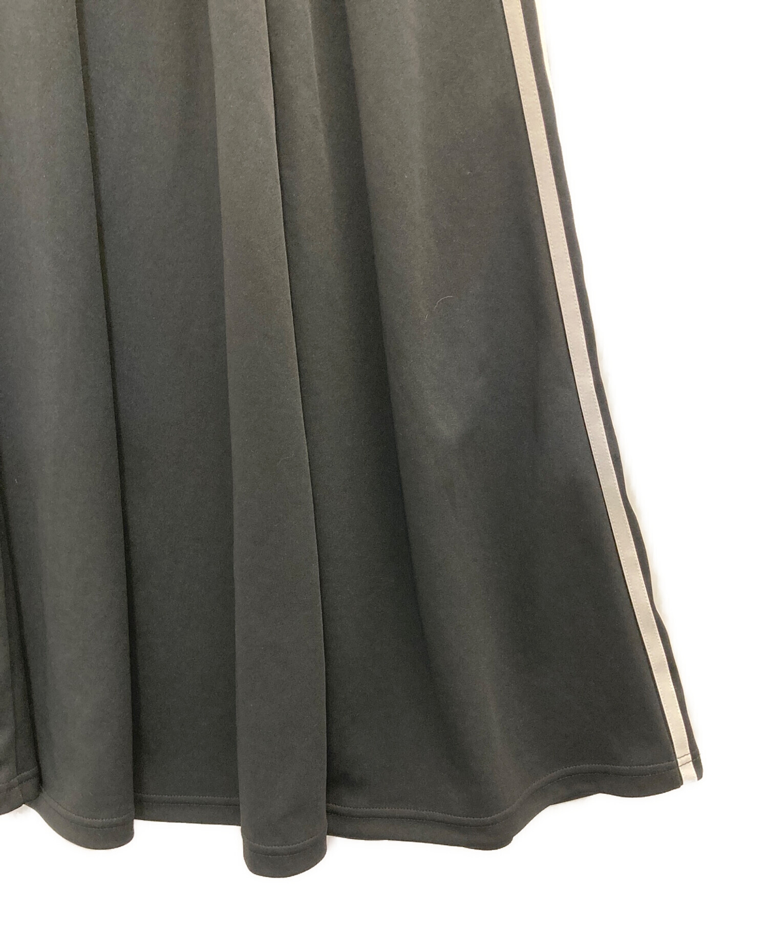 中古・古着通販】adidas (アディダス) ロングスカート ブラック サイズ 
