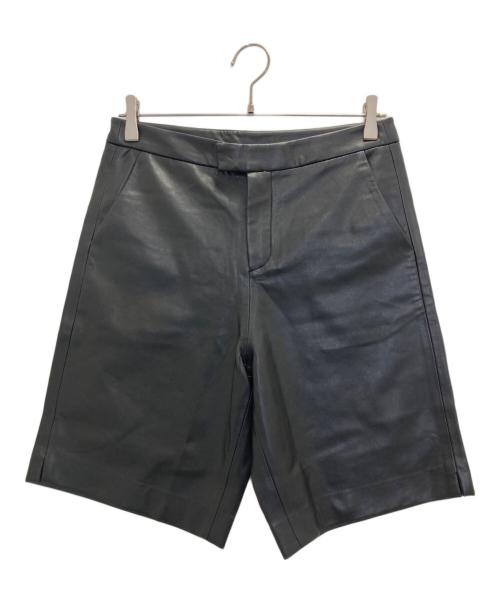 【新品未使用タグ付き】oksoonオクスンフェイクレザーハーフパンツ 中古・古着通販】ok.soon (オクスン) エコレザーハーフパンツ ブラック