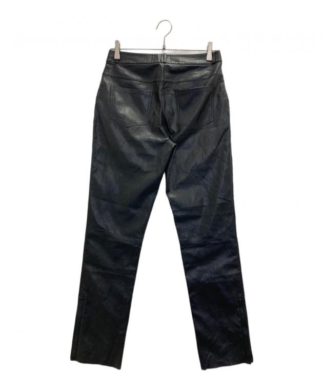 中古・古着通販】ok.soon (オクスン) new fake leather pants ブラック