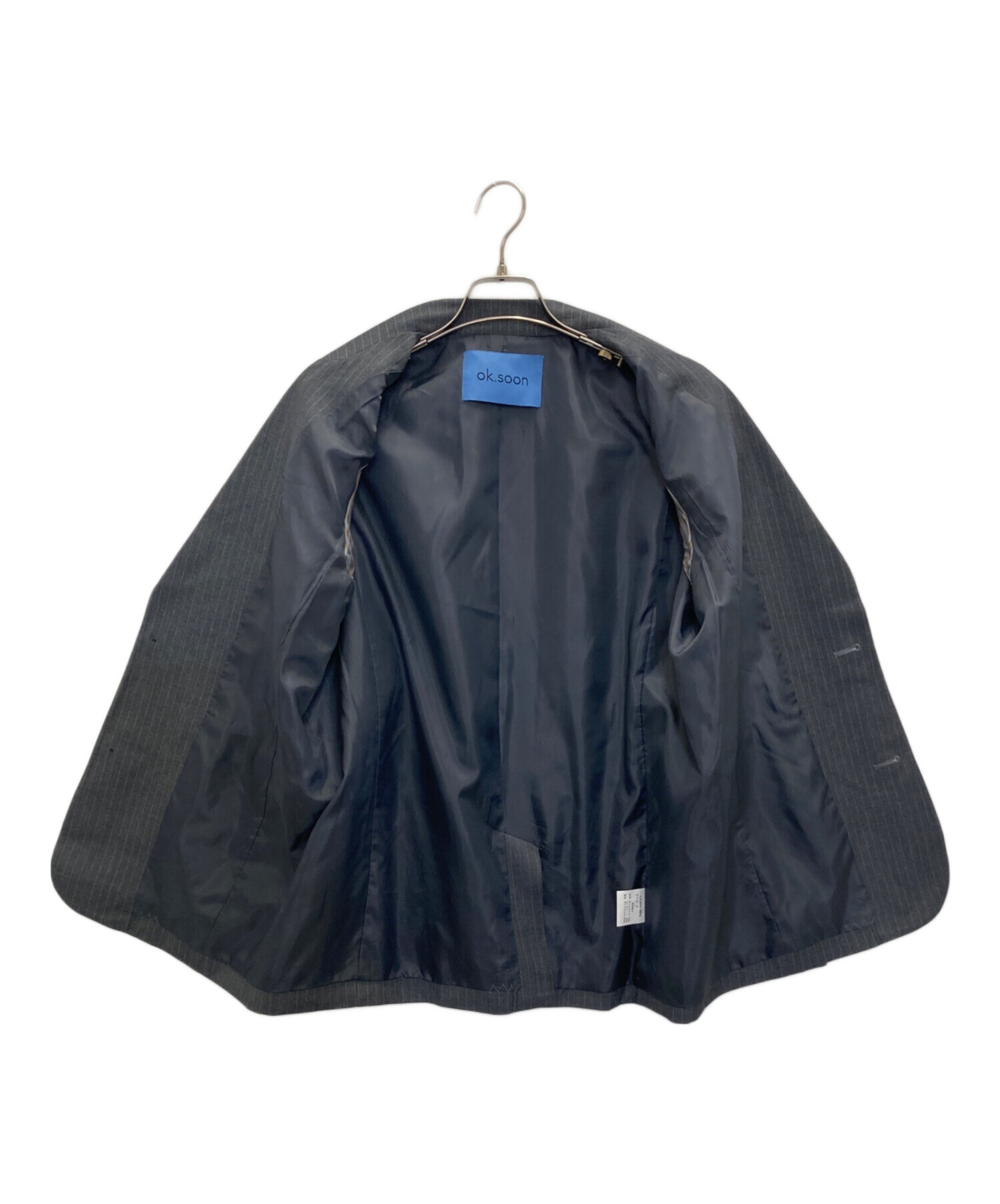 中古・古着通販】ok.soon (オクスン) pinstripe tailored jacket