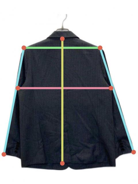 中古・古着通販】ok.soon (オクスン) pinstripe tailored jacket