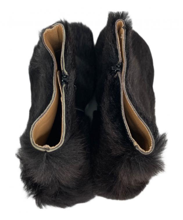 専用 DRIES VAN NOTEN ドリスヴァンノッテン ファー ブーツ 革靴 中古・古着通販】DRIES VAN NOTEN (ドリスヴァンノッテン) ファー