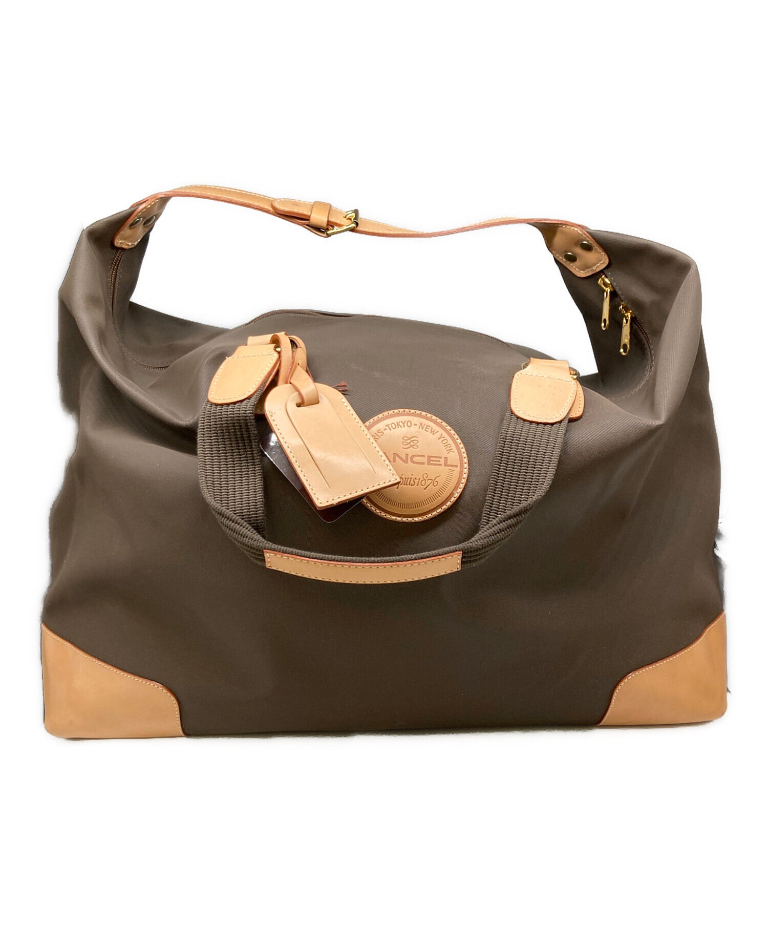中古・古着通販】LANCEL (ランセル) レザーボストンバッグ ブラウン