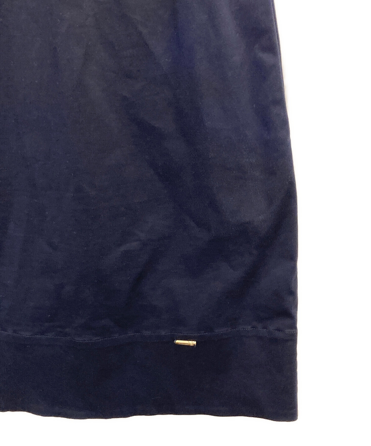 中古・古着通販】TED BAKER (テッドベーカー) 半袖ワンピース ネイビー 