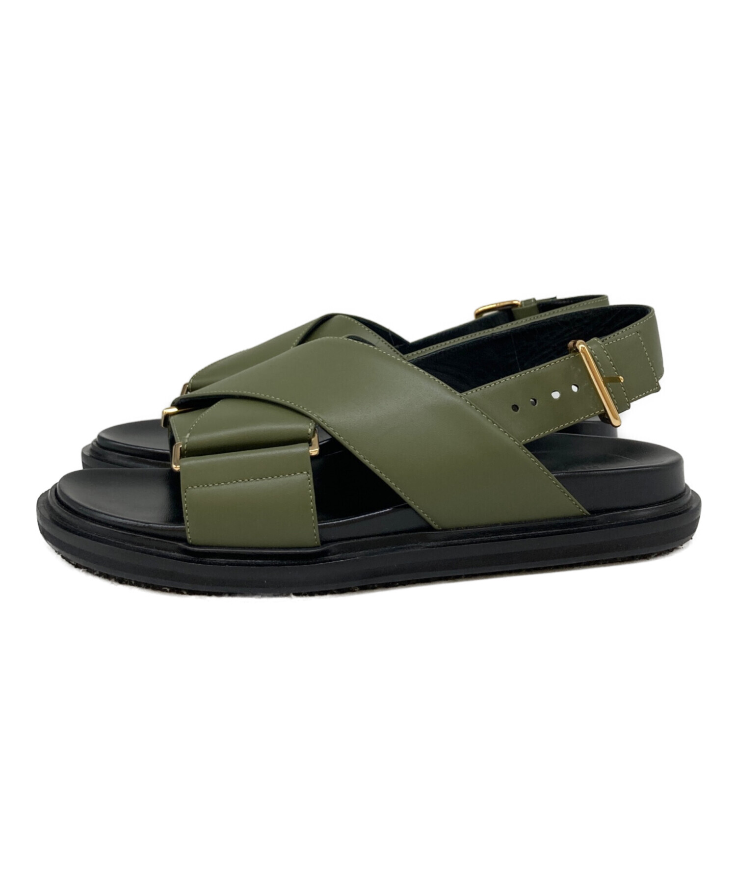 y*i様 MARNI カットデザインサンダル 中古・古着通販】MARNI (マルニ) スベット クリスクロスサンダル