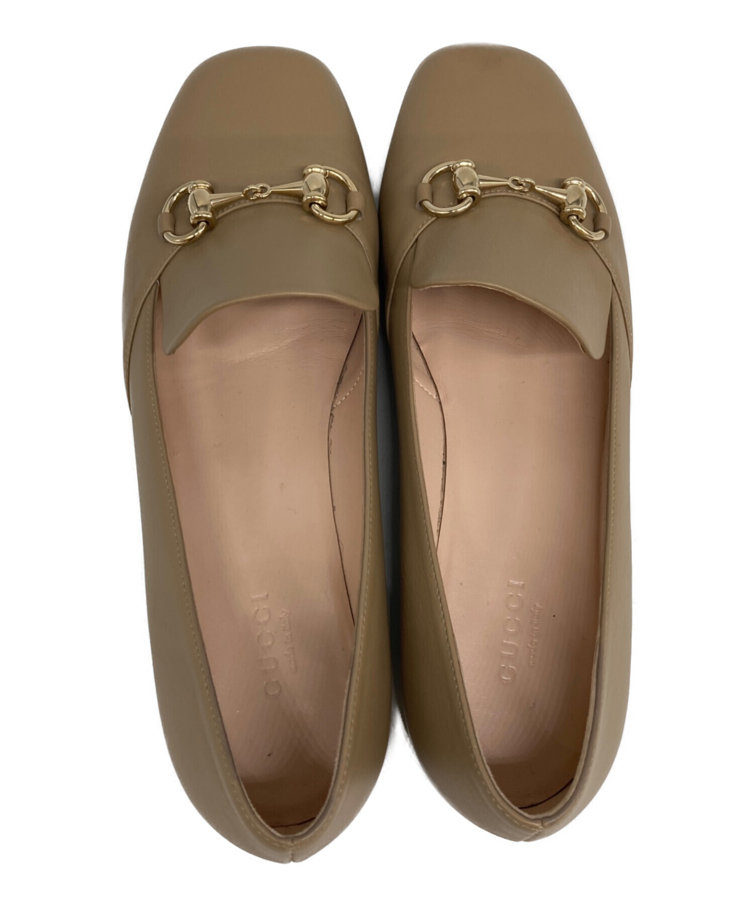 中古・古着通販】GUCCI (グッチ) ホースビットレザーローファー