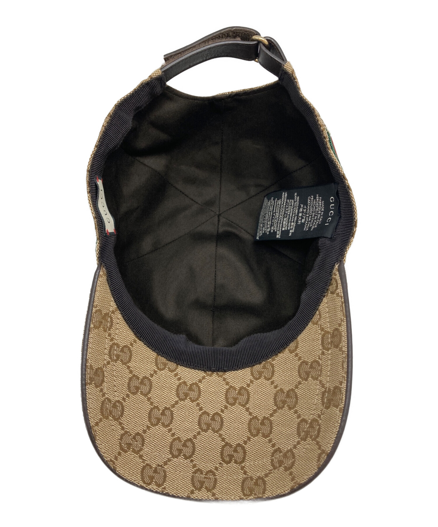 中古・古着通販】GUCCI (グッチ) GGキャンバスベースボールキャップ