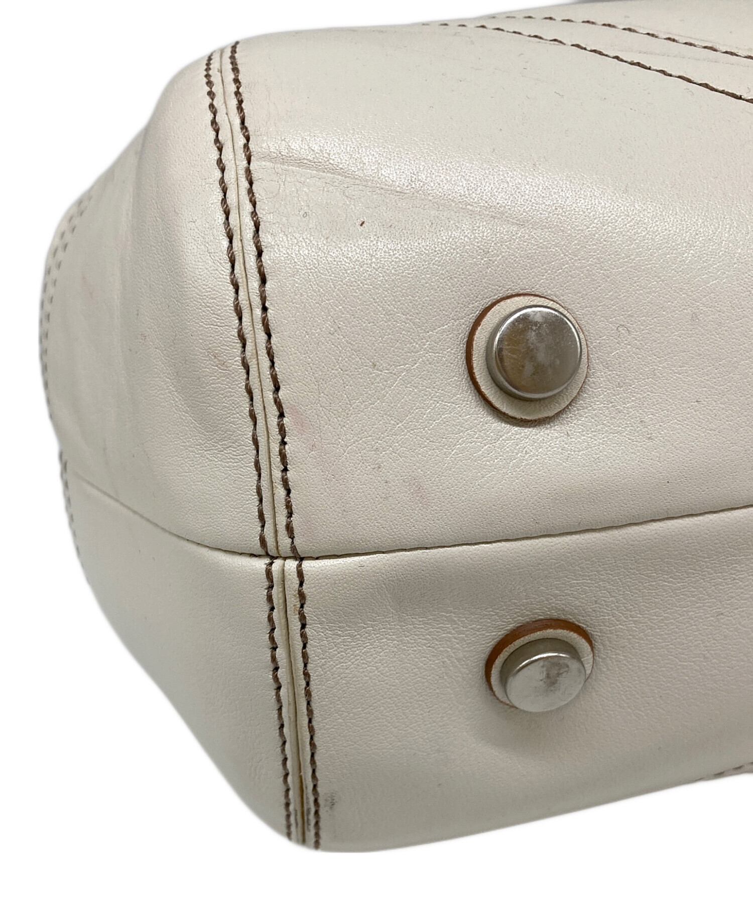中古・古着通販】COACH (コーチ) ハンドバッグ アイボリー｜ブランド