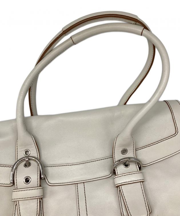 カリフォルニア　パティオ　廃盤　白 中古・古着通販】COACH (コーチ) ハンドバッグ アイボリー｜ブランド