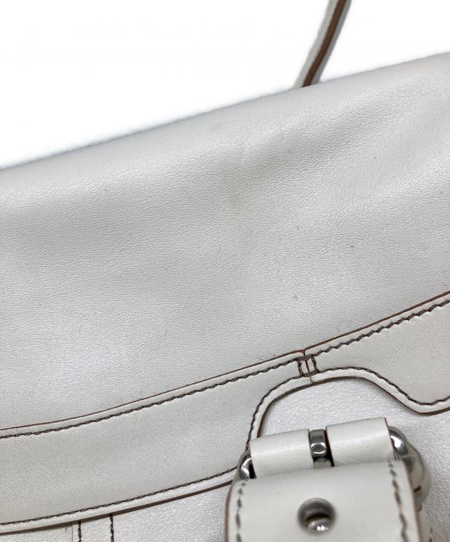 中古・古着通販】COACH (コーチ) ハンドバッグ アイボリー｜ブランド