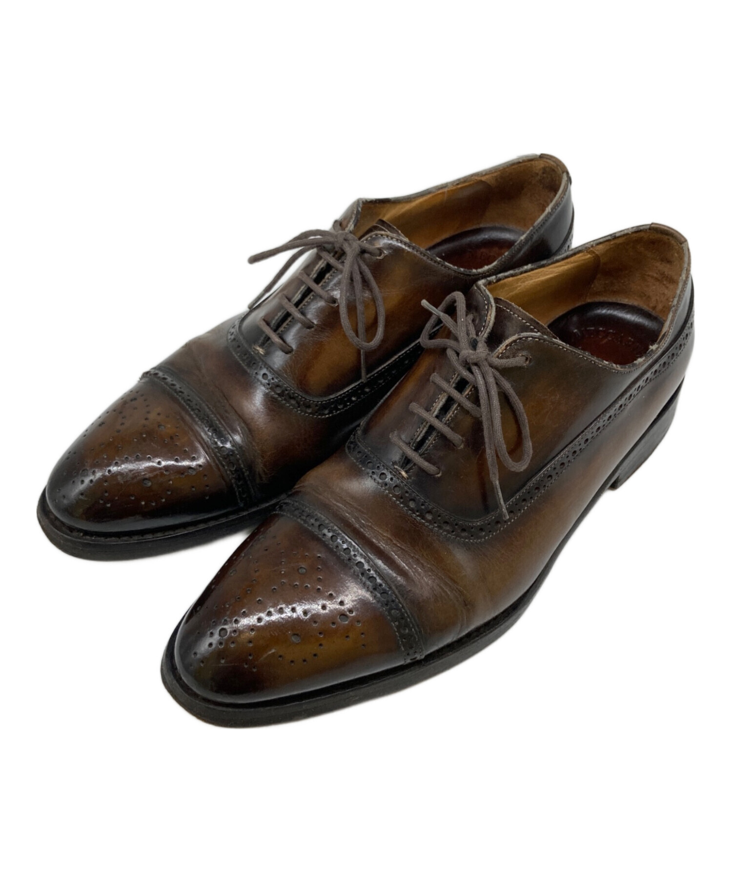 【値下げ不可】メッカリエッロ　ストレートチップ 中古・古着通販】MECCARIELLO (メッカリエロ) ストレートチップ
