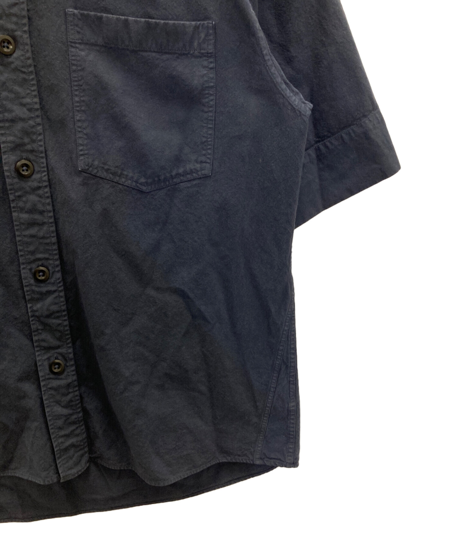 美品【夏物】MHL, エムエイチエル 半袖シャツ ワイドサイズ L 中古・古着通販】MHL (エムエイチエル) 半袖シャツ ネイビー サイズ:L