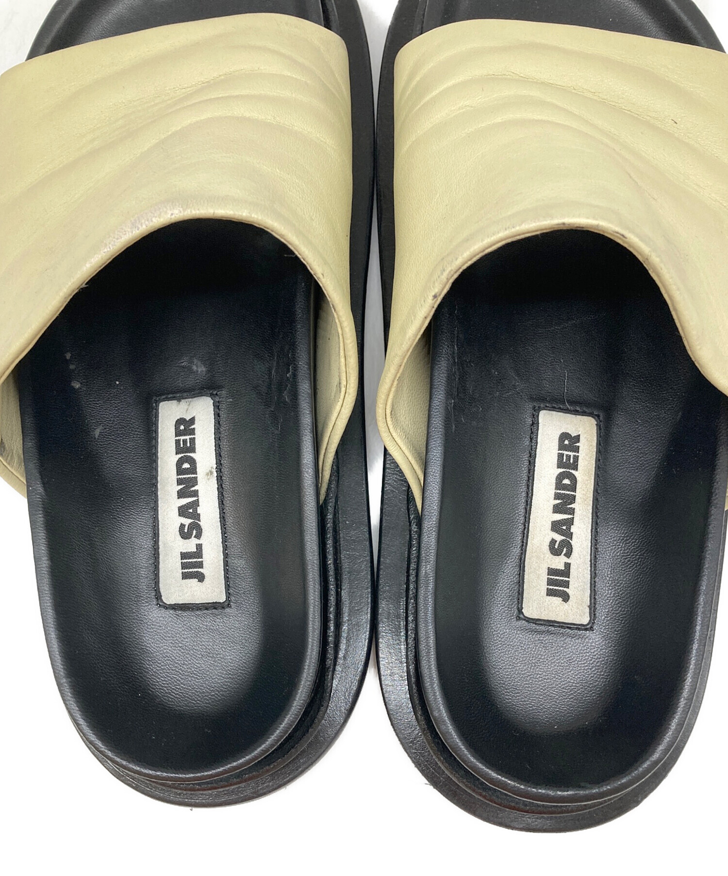 中古・古着通販】JIL SANDER (ジルサンダー) フラットレザーサンダル