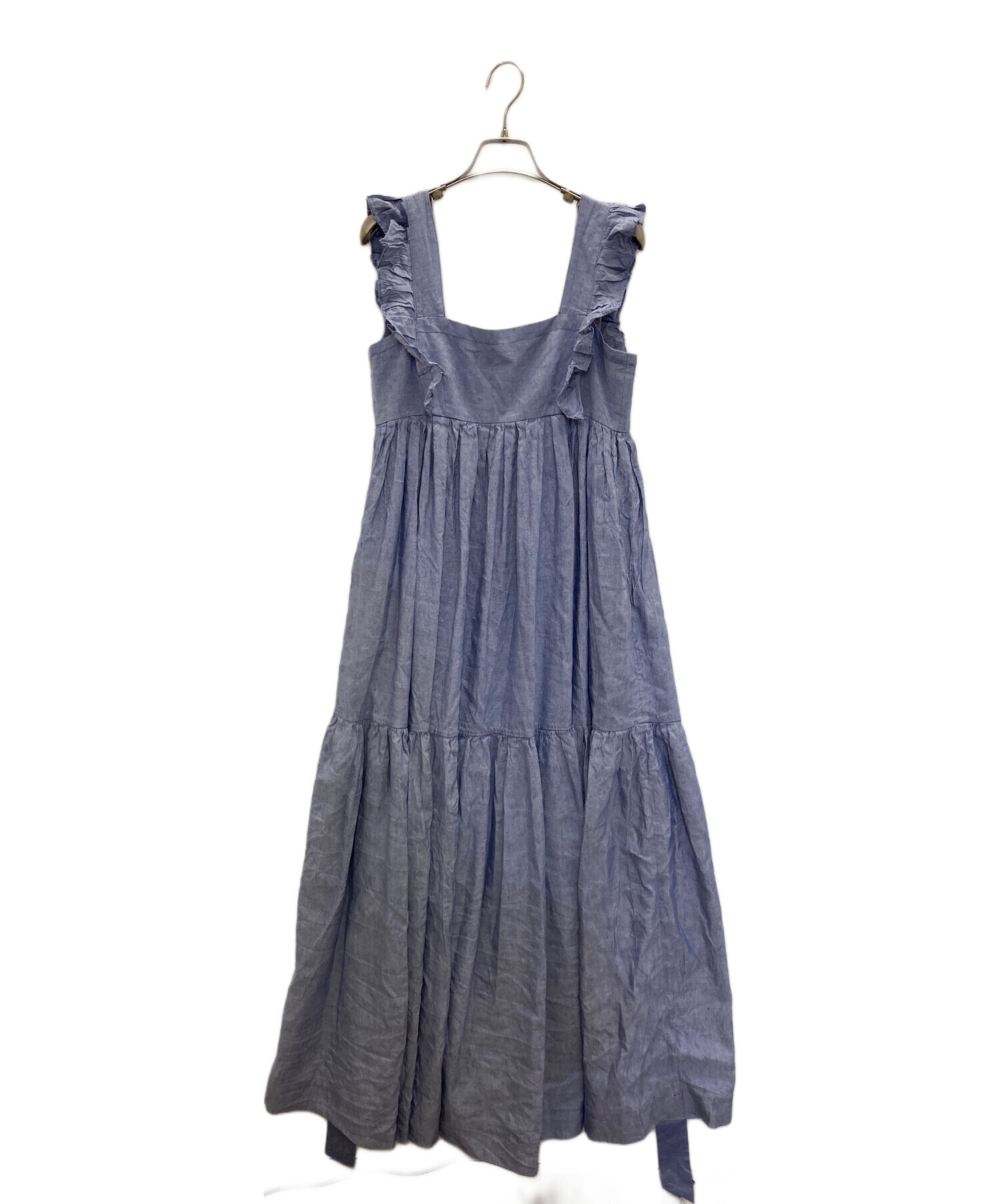中古・古着通販】MYLAN (マイラン) Back Open Frilled Shoulder Dress