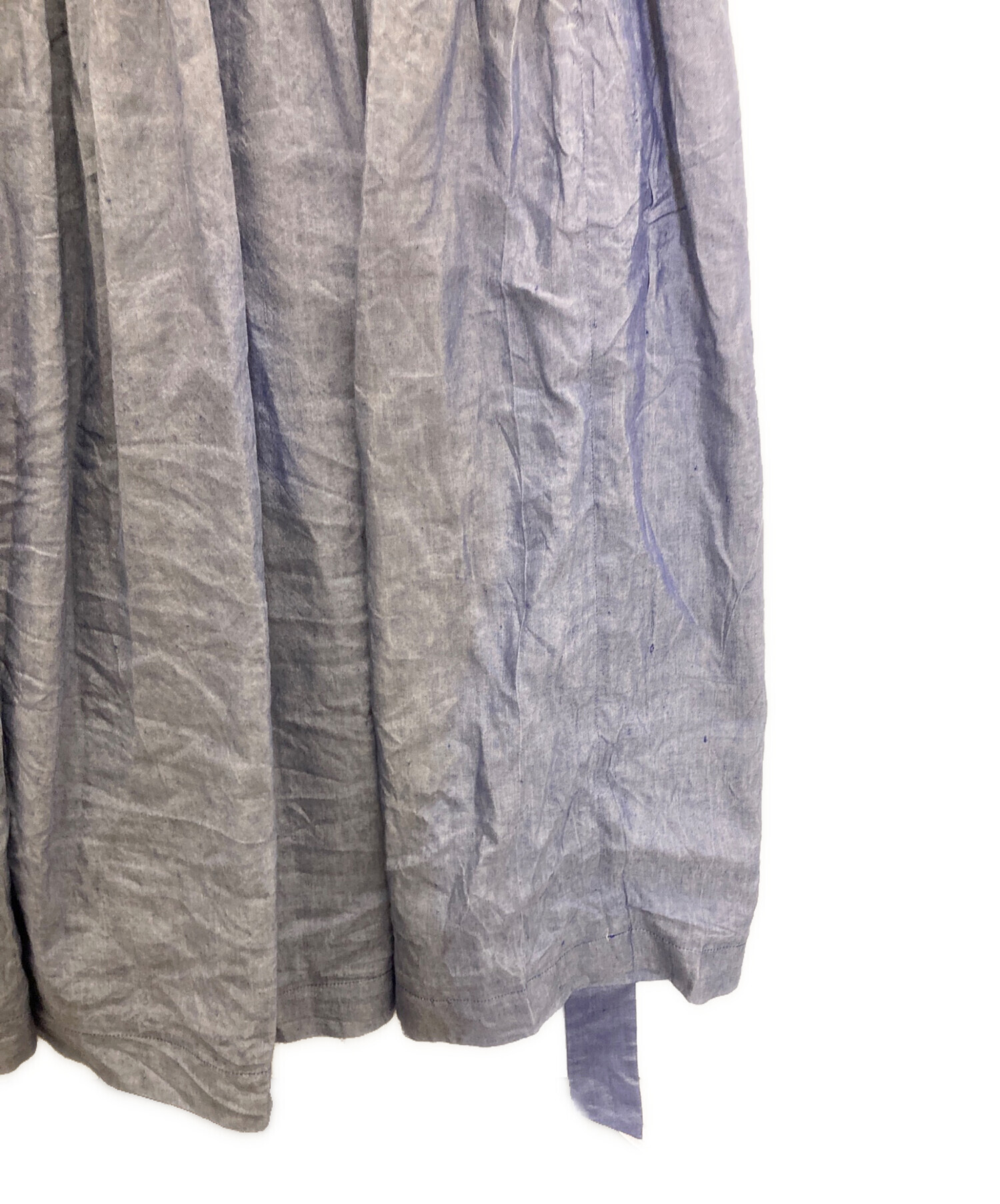 中古・古着通販】MYLAN (マイラン) Back Open Frilled Shoulder Dress