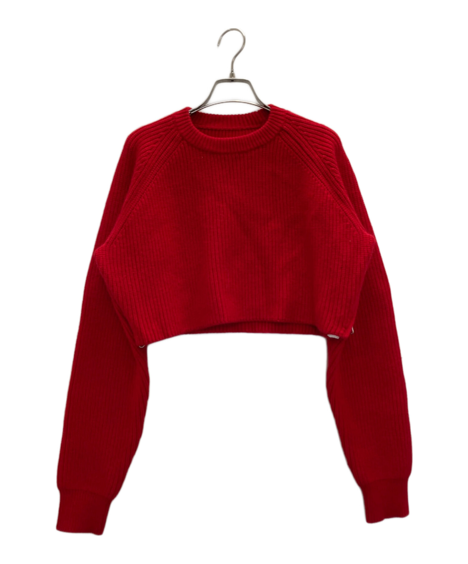 中古・古着通販】Gypsohila (ジプソフィア) Cropped Crew Neck Knit