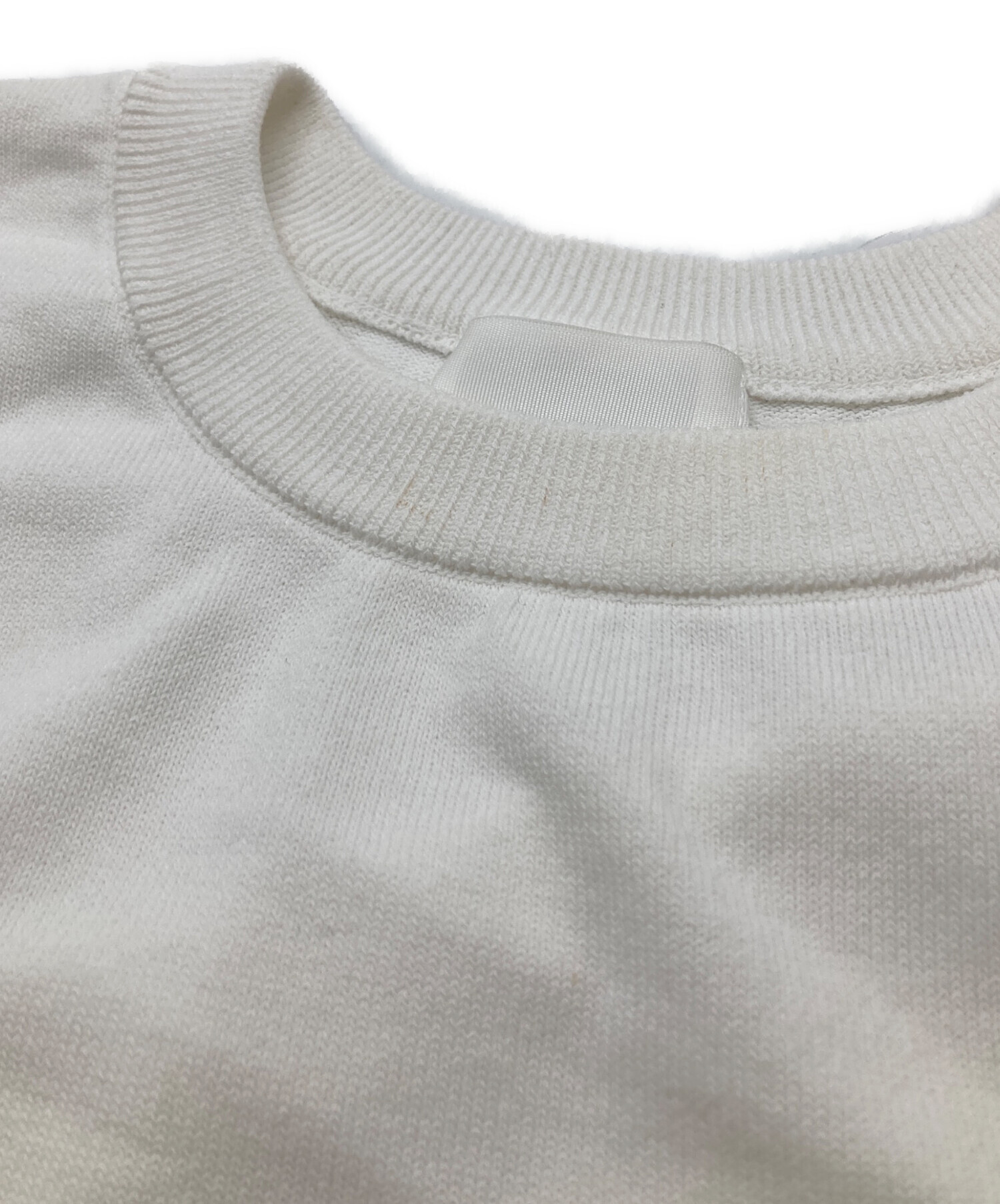 中古・古着通販】OHGA (オオガ) マーガレットサマーニット ホワイト