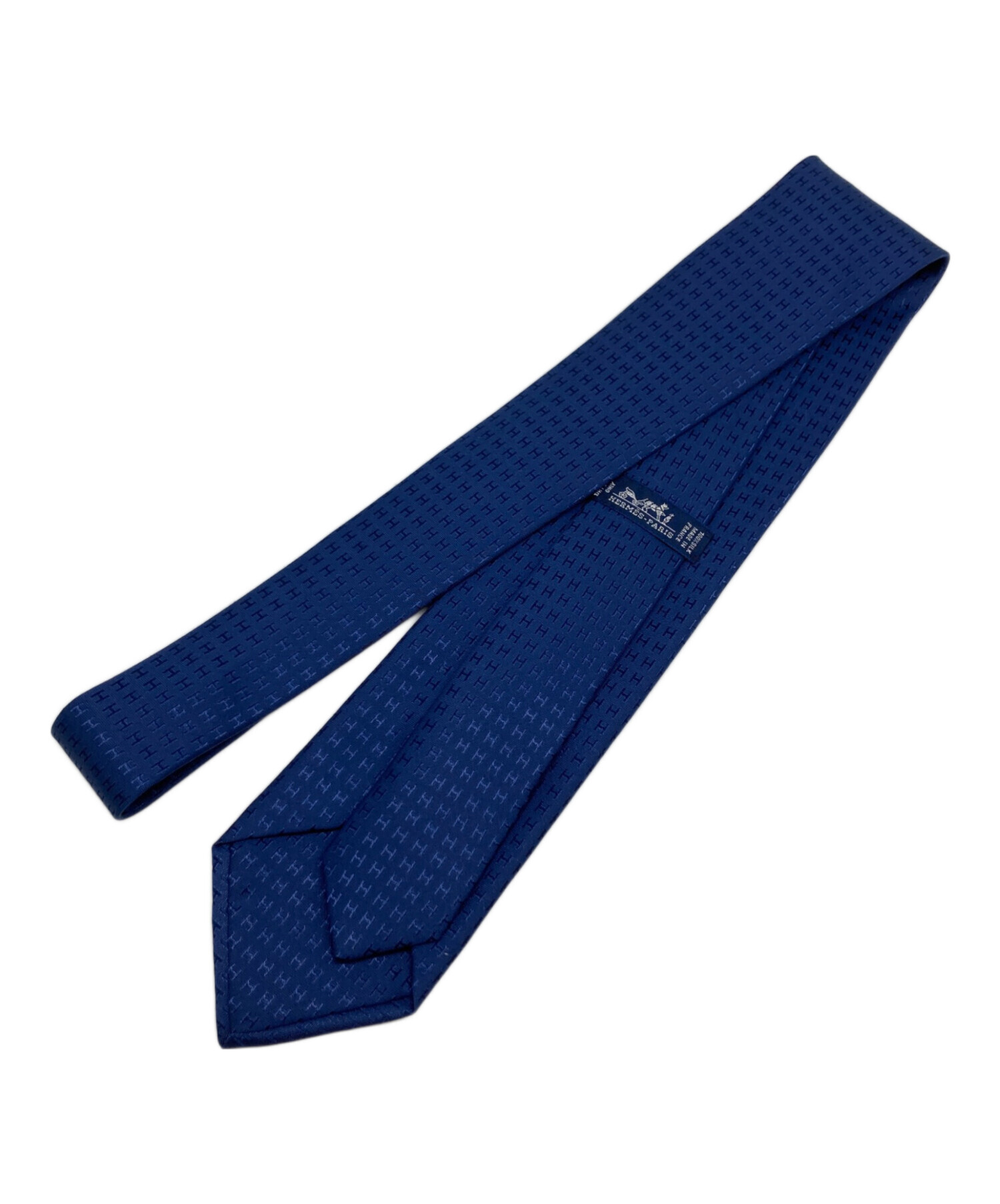 中古・古着通販】HERMES (エルメス) ファソネH ネクタイ ネイビー
