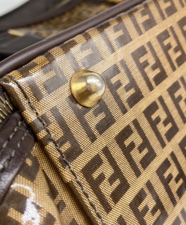 中古・古着通販】FENDI (フェンディ) ズッカ柄エナメルボストンバッグ