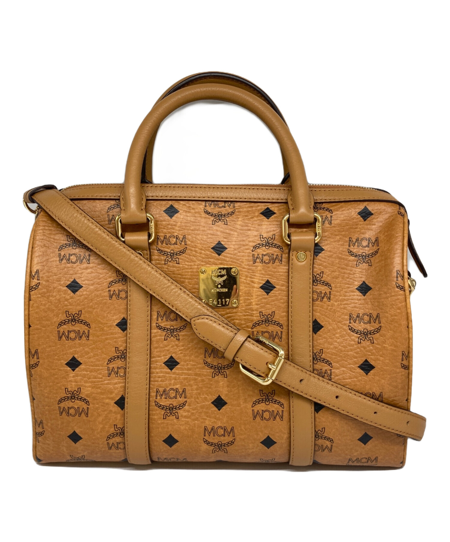 中古・古着通販】MCM (エムシーエム) 2WAY ボストンバッグ ブラウン