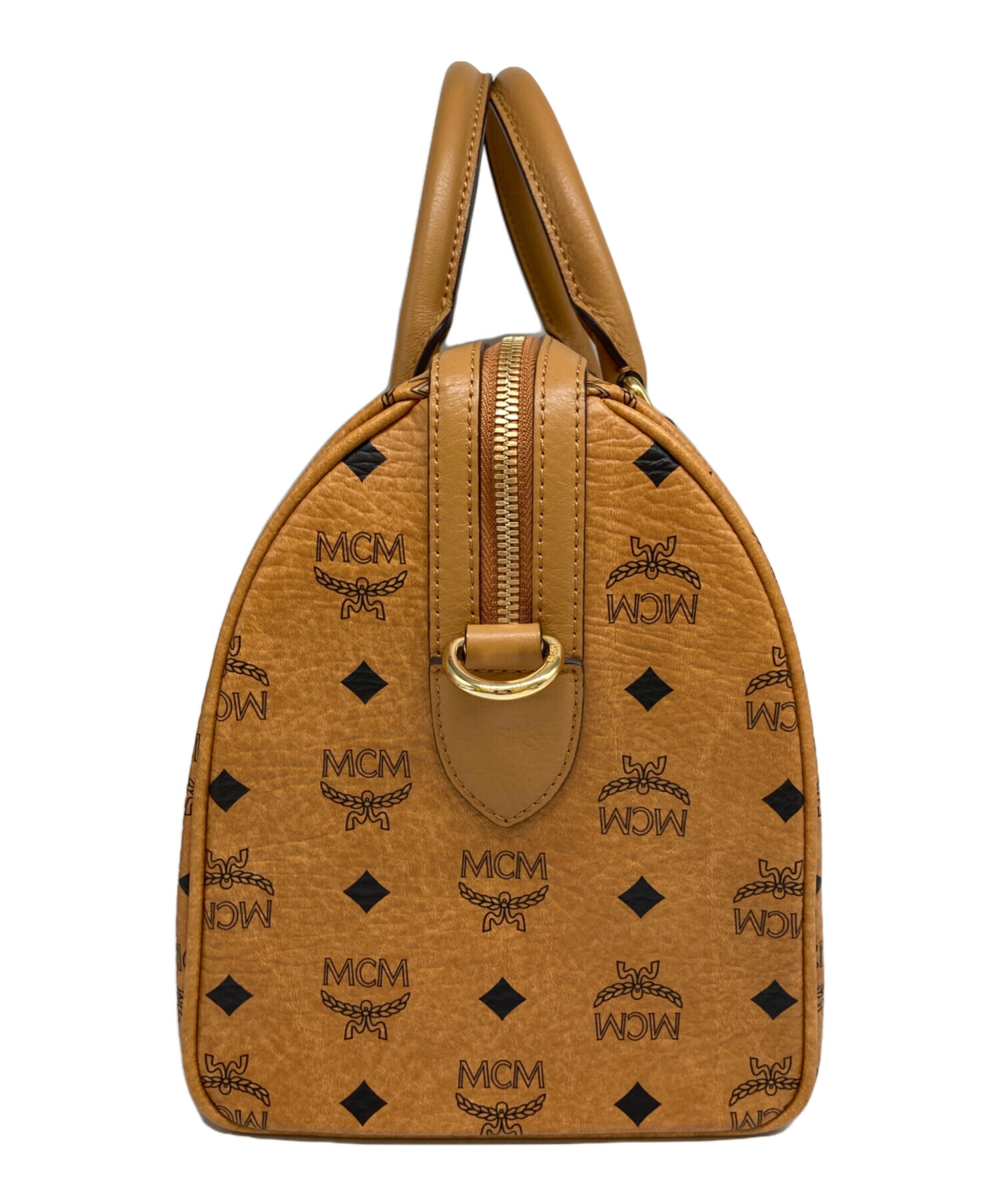 MCM ボストンバッグ 中古 中古・古着通販】MCM (エムシーエム) 2WAY ボストンバッグ ブラウン