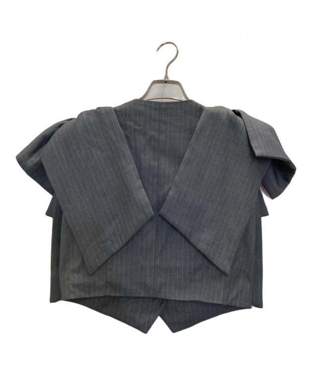 中古・古着通販】Bibiy. (ビビィ) DONNA RIBBON VEST グレー サイズ