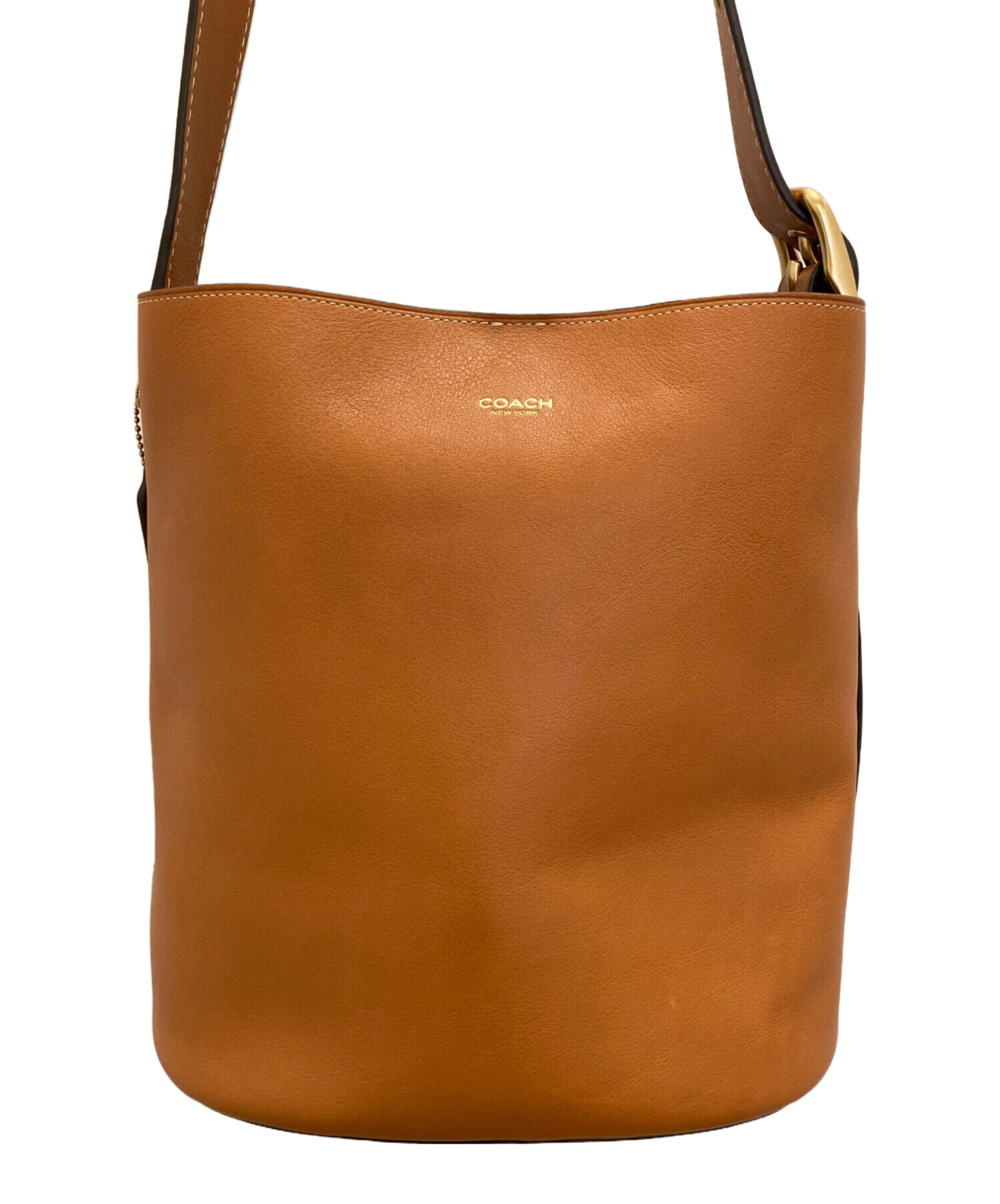 中古・古着通販】COACH (コーチ) ブリーカーバケットバッグ キャメル