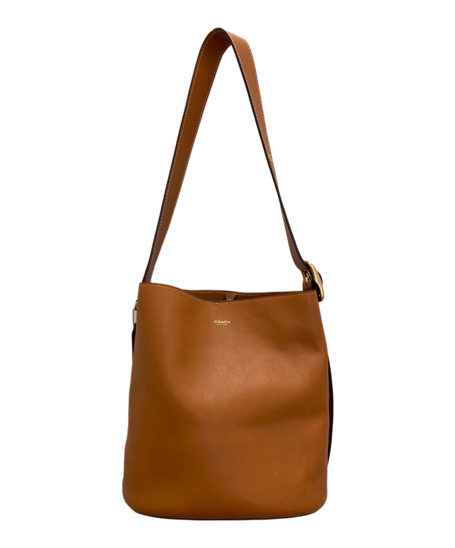 中古・古着通販】COACH (コーチ) ブリーカーバケットバッグ キャメル