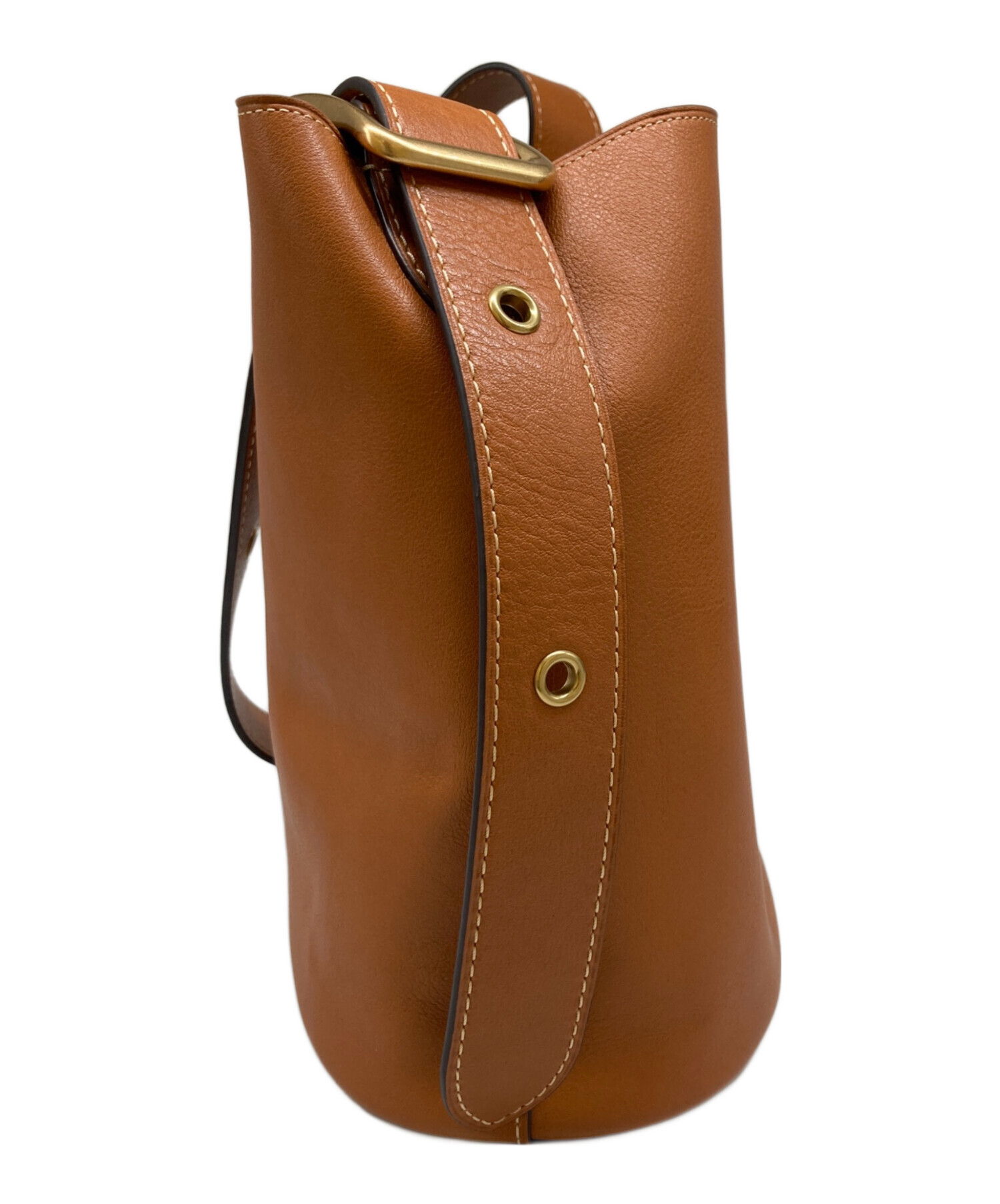 中古・古着通販】COACH (コーチ) ブリーカーバケットバッグ キャメル