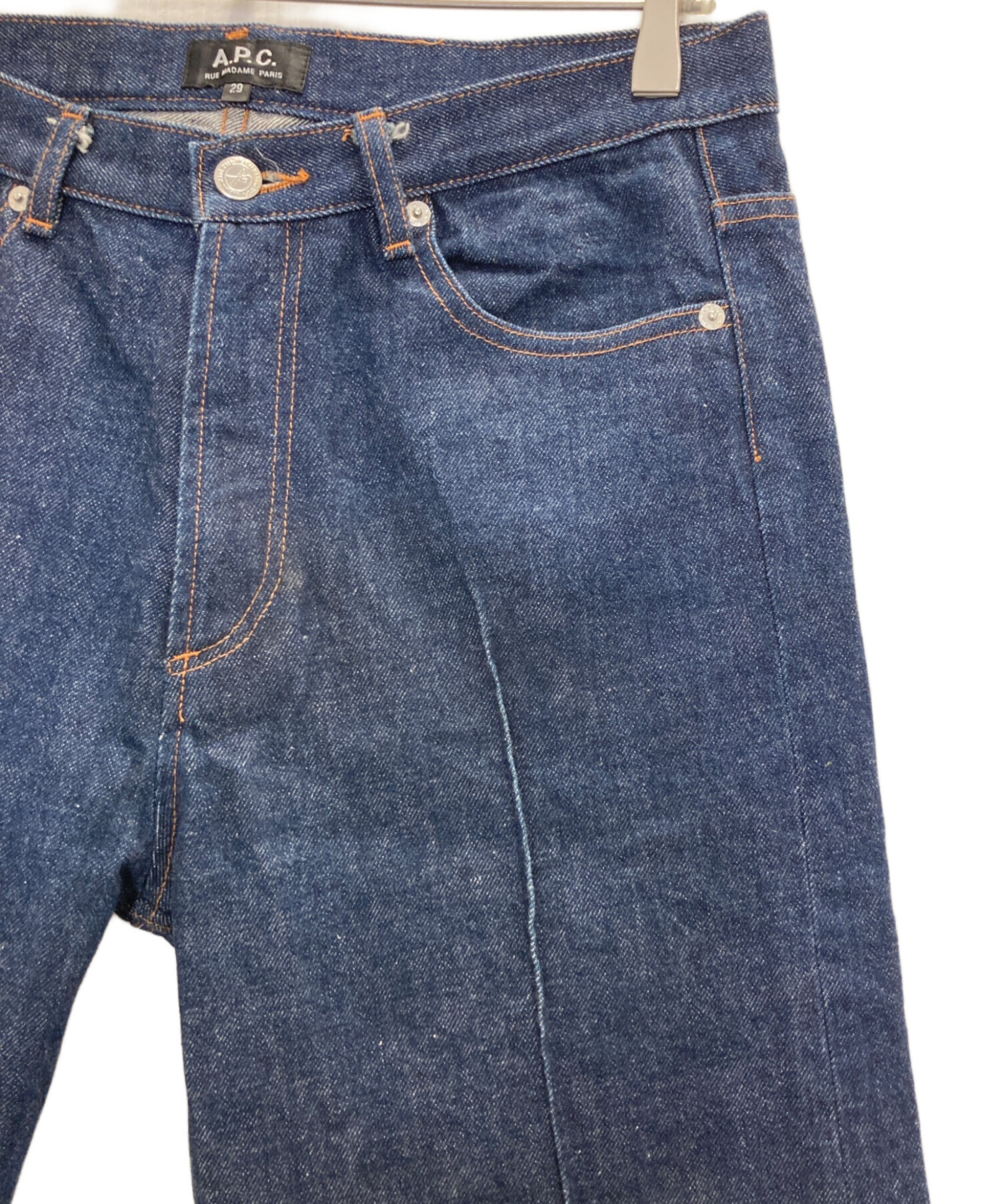 中古・古着通販】A.P.C. (アーペーセー) センタープレスデニムパンツ