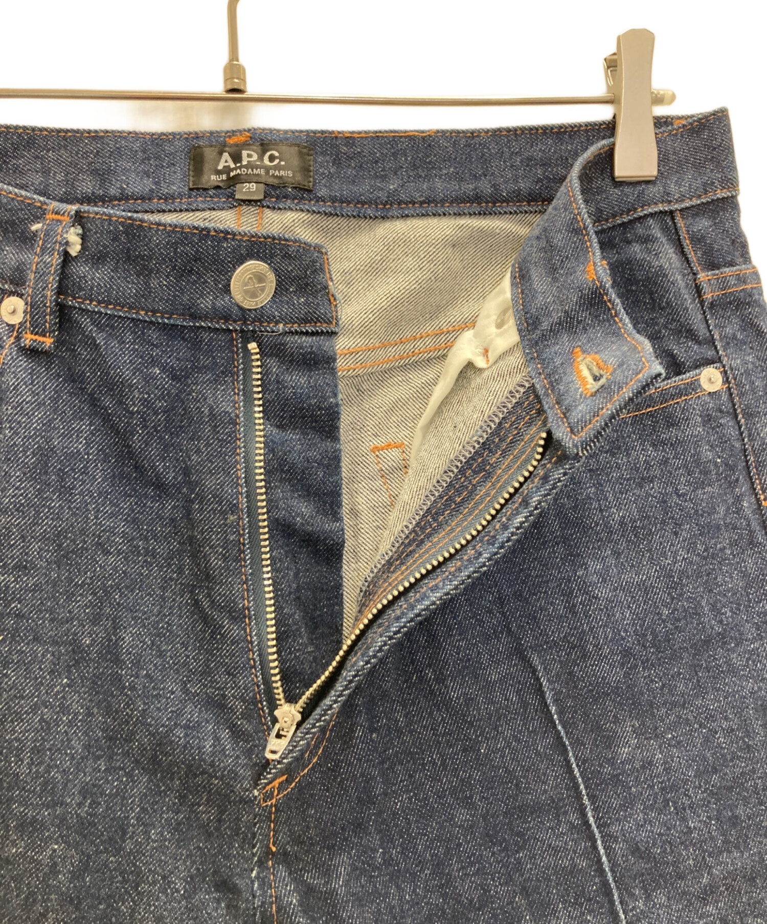 中古・古着通販】A.P.C. (アーペーセー) センタープレスデニムパンツ