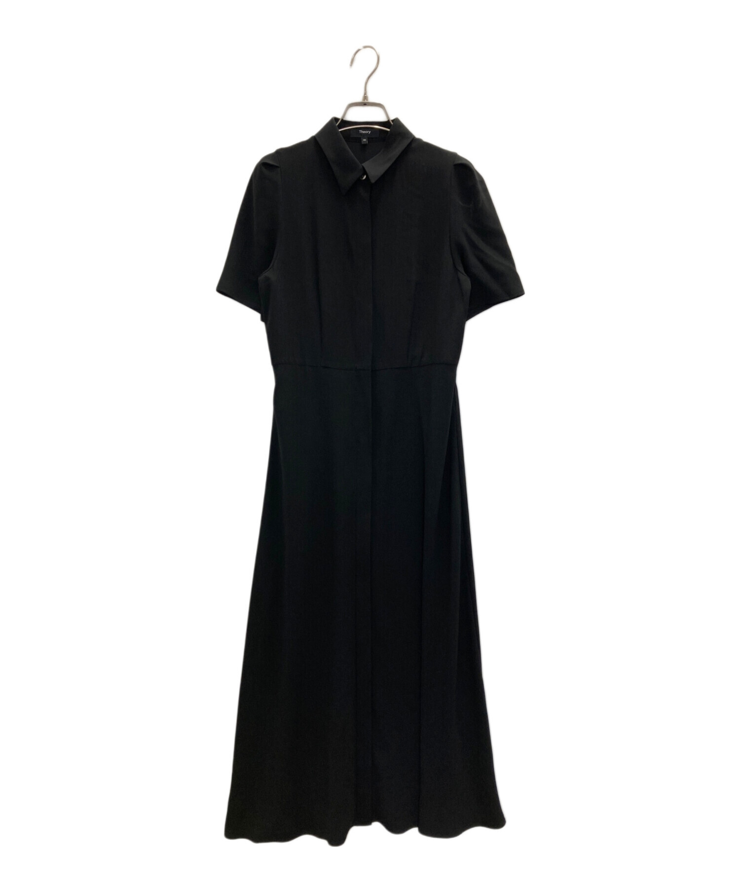 中古・古着通販】theory (セオリー) ロングシャツドレス ブラック