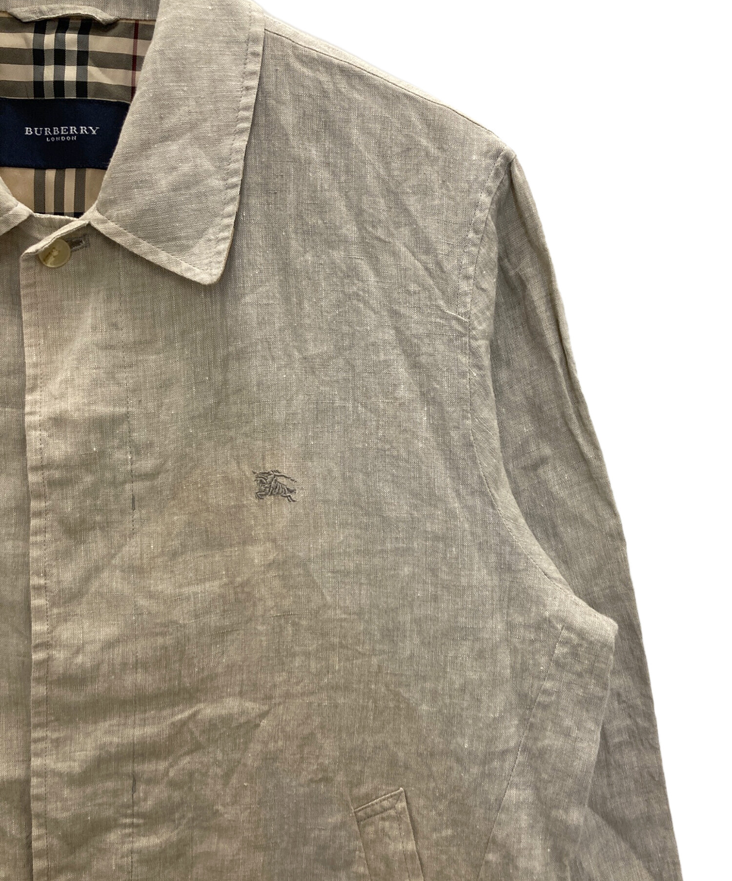 中古・古着通販】BURBERRY LONDON (バーバリーロンドン) リネン比翼