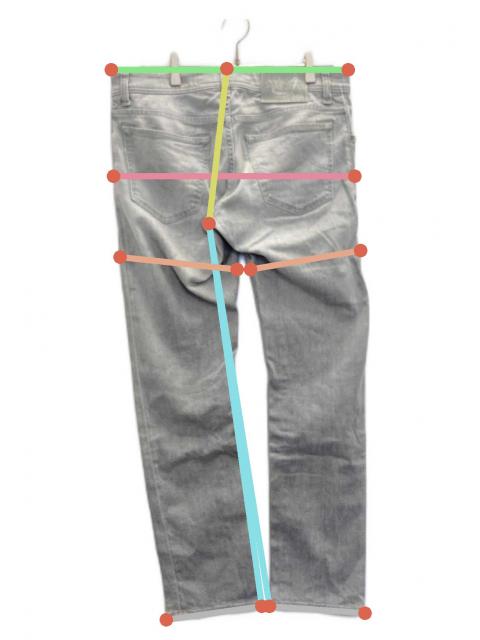 中古・古着通販】JACOB COHEN (ヤコブコーエン) デニムパンツ グレー